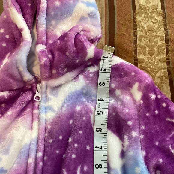 Plush onesie unicorn pj size 4t - Picture 10 of 12